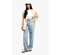 Boohoo Basics Boyfriend Denim Jeans In Light Blue light blue 6/32L