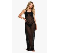 Boohoo Beachwear Essentials Cowl Neck Maxi Dress In Black black M