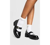 Boohoo Buckle Detail Patent Mary Janes In Black black 3