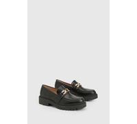 Boohoo Chain Detailed Chunky Loafer In Black black 4
