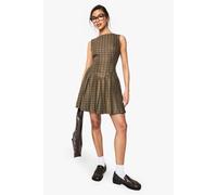 Boohoo Check Pleated Tailored Dress multi 10