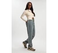Boohoo Comfort Stretch High Waist Mom Jean In Vintage Wash vintage wash 6/32L