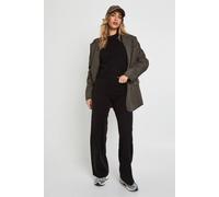 Boohoo Crew Neck Jumper And Wide Leg Trouser In Black black L