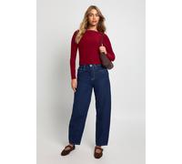 Boohoo Double Layer Slinky Long Sleeve Top In Burgundy burgundy 10