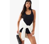 Boohoo Dsgn Studio Cross Back Unitard In Black black M