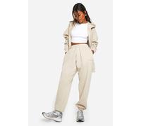 Boohoo Dsgn Studio Embroidered Cuffed Oversized Jogger In Stone stone XL