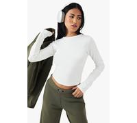 Boohoo Dsgn Studio Embroidered Long Sleeve Top In White white XXL