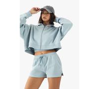 Boohoo Dsgn Studio Embroidered Runner Sweat Short In Blue blue XS