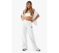 Boohoo Dsgn Studio Embroidered Straight Leg Jogger In Ash Grey ash grey L
