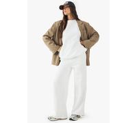 Boohoo Dsgn Studio Embroidered Straight Leg Jogger In Ecru ecru L