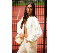 Boohoo Dsgn Studio Tricot Piping Track Jacket In Ecru ecru M