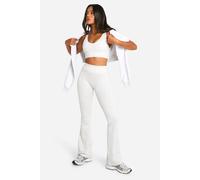 Boohoo Dsgn Studio Ultra Sculpt Flared Legging In Ash Grey ash grey M