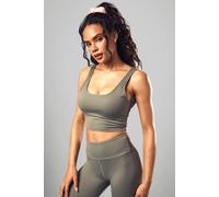 Boohoo Dsgn Studio Ultra Sculpt Light Support Sports Bra In Khaki khaki XXL