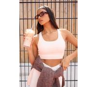 Boohoo Dsgn Studio Ultra Sculpt Open Back Sports Bra In Ecru ecru XXL