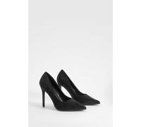 Boohoo High Stiletto Court Shoes In Black black 8