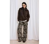 Boohoo Leopard Print Elasticated Waist Wide Leg Jeans leopard 10