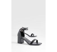 Boohoo Low Block Barely There Heels In Black black 7