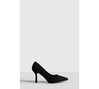 Boohoo Low Stiletto Court Shoe In Black black 8