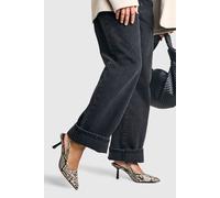 Boohoo Low Stiletto Slingback Court Shoe In Snake snake 3