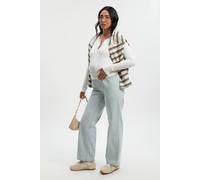 Boohoo Maternity Over The Bump Boyfriend Jeans In Bleach Wash bleach wash