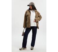 Boohoo Maternity Over The Bump Mom Jeans In Indigo indigo 8