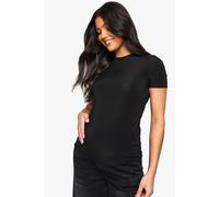 Boohoo Maternity Soft Touch Crew Neck T-Shirt In Black black 8