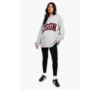 Boohoo Maternity Thermal Bump Support Fleece Lined Leggings In Black black M/L