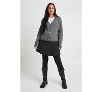 boohoo Women's Maternity Thermal Bump Support Fleece Lined Tights in Black | Size: Medium/Large