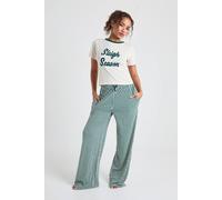 Boohoo Modal Christmas Sleigh Season Oversized T-Shirt And Trouser Pyjama Set In Green green 8