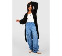 Boohoo Oversized Balloon Sleeve Cardigan In Black black S/M