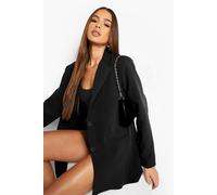 Boohoo Oversized Tailored Blazer In Black black 12