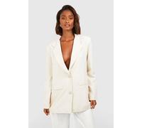 Boohoo Oversized Tailored Blazer In Sand sand 14