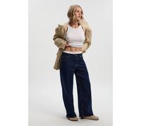 Boohoo Petite Comfort Stretch Low Waist Boyfriend Jean In Indigo indigo 16/28L