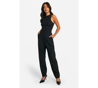 Boohoo Petite Essential Slim Leg Tailored Trousers In Black black 8/28L
