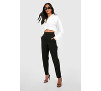 Boohoo Petite Super Stretch Tapered Tailored Trouser In Black black 6