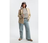 Boohoo Plus Basics Split Hem Straight Leg Jeans In Light Blue light blue 26