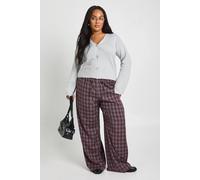 Boohoo Plus Button Through Cardigan In Grey grey 26