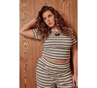 Boohoo Plus Crew Neck Tee In Lemon lemon 26