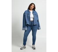 Boohoo Plus High Waist Booty Lifting Skinny Jean In Mid Wash mid wash 24/32L