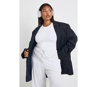 Boohoo Plus Short Sleeve Crew Neck Bodysuit In White white 16