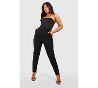 Boohoo Plus Super Stretch Fitted Trousers In Black black 24