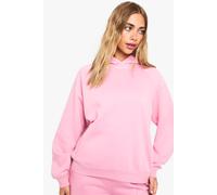 boohoo Women's Raglan Seam Oversized Hoodie in Pink | Size: Medium