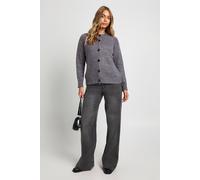 Boohoo Sequin Detail Knitted Cardigan In Charcoal charcoal M