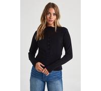 Boohoo Super Soft Scallop Edge Knitted Cardigan In Black black XL