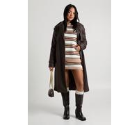 Boohoo Super Soft Stripe Oversized Knitted Jumper And Mini Skirt Co-Ord multi L