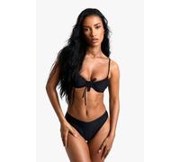 Boohoo Swimwear Essentials Underwired Bikini Top In Black black 34C