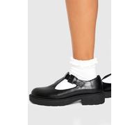 Boohoo T Bar Mary Jane Flats In Black black 8