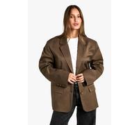 Boohoo Tailored Oversized Slouchy Blazer In Mocha mocha 8