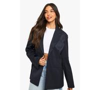Boohoo Tailored Single Breast Blazer In Navy navy 10