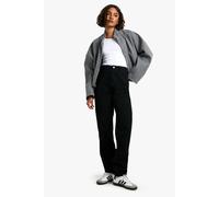 Boohoo Tall Basic Black Straight Leg Jeans black 8/36L